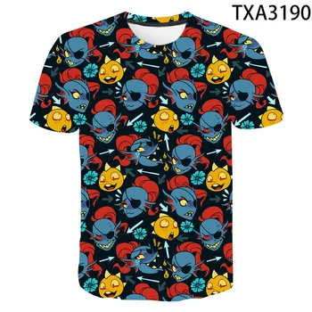 2020 Cool T-Shirt til Mænd, Kvinder, Børn Spil Undertale 3D-Print-Toppe Fashion T-shirt Afslappet Sommer Korte Ærmer Dreng Pige Kids Tee