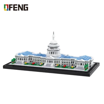 Verdens Berømte Arkitektur byggeblokke Capitol Kongres Model Micro Mini Diamant DIY Mursten 3D Samling Legetøj, som Børn Gaver