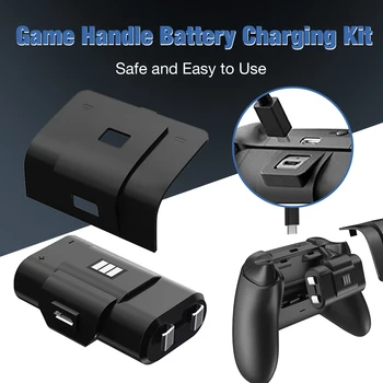 Spil Håndtere Opladning af Batteri Kit Til Xbox /Serie X-Controller Genopladelige Indeholder 2 1000mAh 2.4 v Genopladelige Batterier