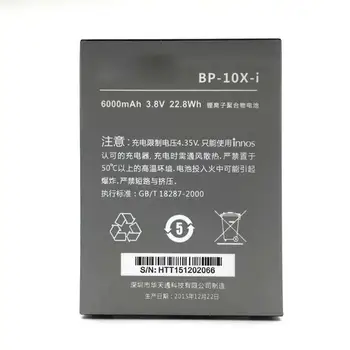 1STK innos BP-10X-jeg 6000mAh Batteri Til Highscreen Boost 2 II SE Innos D10 D10C D10F D10CF Batería