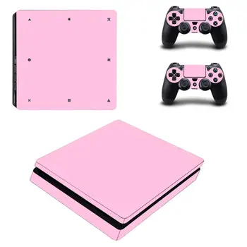 Ren Pink Farve PS4 Slank Mærkat Play station 4 Huden Mærkat Mærkat For PlayStation 4 PS4 Slim Konsol og Controller Skin Vinyl