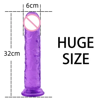 Erotisk Cock Voksne Legetøj Sex Shop Stor Naturtro Penis Butt Plug Til Kvinde Anal Sex Legetøj 18-32CM Realistisk Enorm Dildo sugekop
