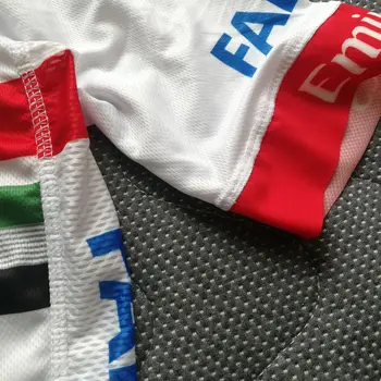 2020 pro team UAE kvalitet italia cuff laser cut ærmet trøje sæt sommer cyklus klud herre MTB Ropa Ciclismo maillot gel