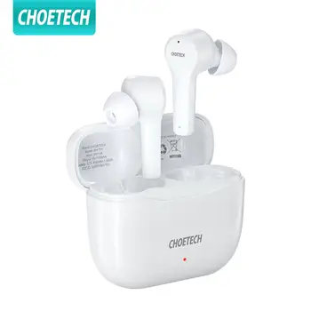 CHOETE Hovedtelefoner Trådløse T01 TWS Trådløse Bluetooth Hovedtelefoner Øre Opløbet Bluetooth-5.0 Hovedtelefoner Headset
