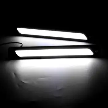 2stk Universal Hvid Kørelys Silikone LED KØRELYS at Køre i Bil Pærer Auto Vandtæt Bil Styling Led KØRELYS Lampe