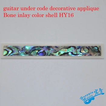 Guitar-Broen Under Kode Dekorative Applikationer For Klassisk Guitar Ren Knogle Indlagt Farverig Shell/Ahorn/Palisander 80mm*12 mm*1,5 mm