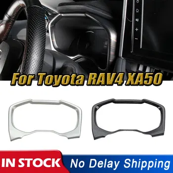 1 Stk Dashboard-billede Indretning Dækning For Toyota RAV4 Bilens Instrumentbræt Skærmens Ramme Krom Interiør Trims Bil Tilbehør Fersken Træ