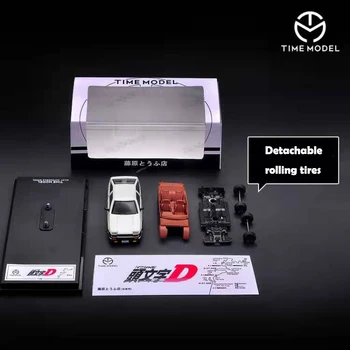 Time-Model JDM Type 1/64 Toyota D AE86 Samling Takumi Fujiwara s Bil Trykstøbt Toy 1:64 Model til Bilen med sagen
