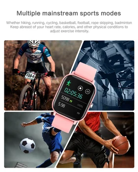P8 1,4 tommer Smart Ur til Mænd med Fuld Touch IP67 Vandtæt Fitness Tracker Blodtryk Smart Ur GTS Smartwatch til Xiaomi