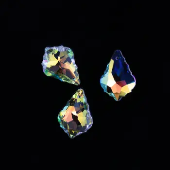 Top kvalitets 28mm 8stk/pack crystal Barok Pendant krystal perler Maple leaf glas perler til smykkefremstilling Halskæde, Øreringe og DIY