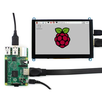 For Raspberry Pi 4B/3B+/Jetson Nano 5 tommer LCD-HDMI Touch Screen Display LCD-Panel Modul 800*480 Høj Opløsning HDMI-Interface