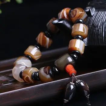Drop Shipping Naturlige Agat Armbånd Runde Perler Armbånd Krystal Armbånd-Armbånd-Smukke Mænd Jade Smykker