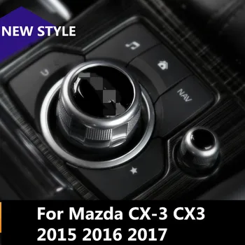 Bil Gear shift-Knap Sluk-Knap Dække Trim Styling Sticker carbon fiber Indretning Til Mazda CX-3 CX3 2016 2017
