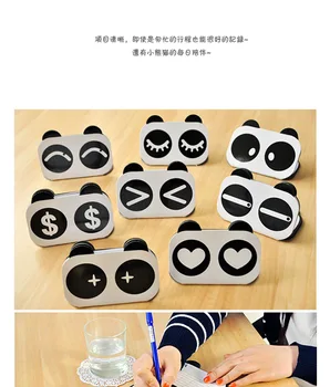 8 stk Brevpapir Tegnefilm Panda Lille Bog Bogholderi Miljømæssige Kreative Memo Pad Papirvarer