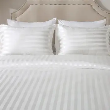 3PCS Dobbelt sengetøj i satin silke euro bedding set luksus Dronning duvet cover King strip Sengelinned Quilt bed cover pudebetræk til hjemmet