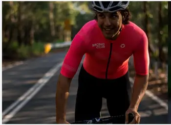 2020 Sorte får, pro team areo trøje korte ærmer nye aero-race snit med let stof for mænd og kvinder pink