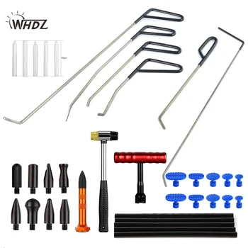 WHDZ Bil Koben auto krop Dent reparation værktøjer Dent removel T-bar slide hammer Aftrækker faner Paintless Dent Repair tool Kits