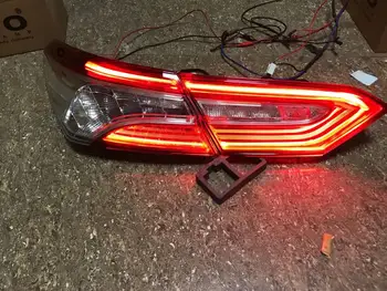 Bil Styling baglygter Til Toyota Camry 2018 Baglygter LED KØRELYS kørelys i Tåge lys angel eyes Bageste parkeringslys