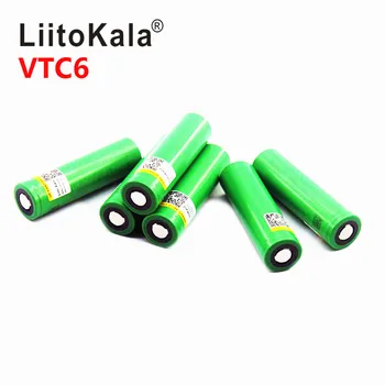 Hot Liitokala VTC6 3,7 V 3000mAh 18650 Li-ion Batteri 30A Decharge for US18650VTC6 Værktøjer e-cigaret batterier