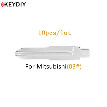 KEYDIY 10 stk/masse Metal Tomme Uncut Flip KD/VVDI/JMD Fjernbetjeningen Blade Type #07 til Mitsubishi MIT11