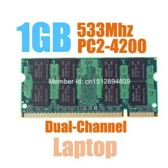 MLLSE Ny Forseglet SODIMM DDR2 533 mhz 1 gb PC2-4300 hukommelse til Bærbar computer, RAM,god kvalitet!kompatibel med alle bundkort!