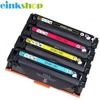 Einkshop Kompatibel Farve Tonerkassette M252dn Til HP CF401A 402 403A 201A Color LaserJet Pro M252n PRINTEREN M277dw M277n M274n