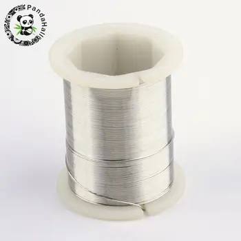 0.3 mm 28Gauge Kobber Smykker Wire for DIY Håndværk Perlebroderi Materiale Golden Sølv Farve til Valg Omkring 50 m/rulle