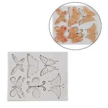Håndlavet Sommerfugle Silikone Formen Candy Forme Mini-Cake Decor Polymer Ler Crafting Epoxy Harpiks smykkefremstilling