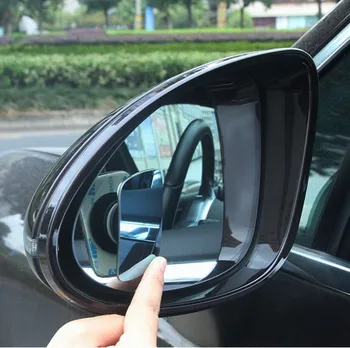 Bil sub-spejle, Små, runde, Konvekse Fan-formet Firkantet spejl Øge den visuelle vinkel Undgå blinde pletter Sikre sikker kørsel