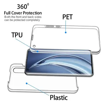 360 Dobbelt Fuld Stødsikker mobiltelefon Sag for Xiaomi Note 10 Pro Lite A1 A2 A3 5X 6X 8 9 10 CC9E Lite Pro F1 9T Pro Klart Dække Sagen