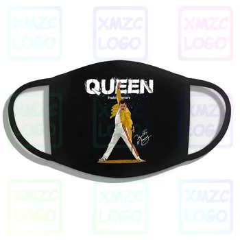 Nyt Punkt Dronning Rock Band Logo Freddie Mercury Unisex Black mask Mask