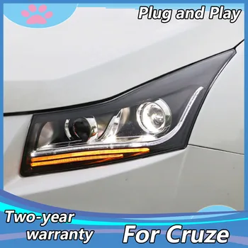 Bil Styling til Chevrolet Cruze Forlygter 2009-LED Kørelys KØRELYS Bi - Xenon /LED Linse Høj Lav Beam Parkering