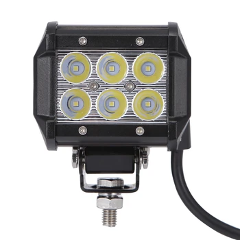 18W Spot Beam LED-arbejdslampe Bar Kørsel Tåge Lygten for Lastbil, Traktor, Motorcykel, Båd 12V 24V Off Road Tilbehør