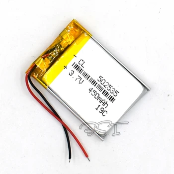 3,7 V lithium-batteri Li-polymer Genopladelige Celle Li-ion Polymer 502535 450mAh Til PSP Navi GPS, MP3-MP4 Højttaler Kamera