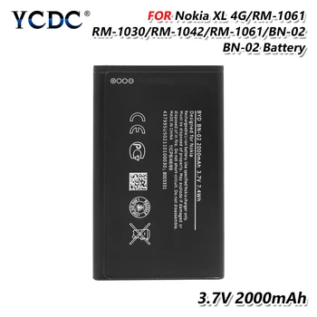 2020 nye 3,7 V 2000mAh BN-02 telefonens batteri Udskiftning Genopladeligt BN02 Batteri Til Nokia XL 4G RM-1030 RM-1042 RM 1061