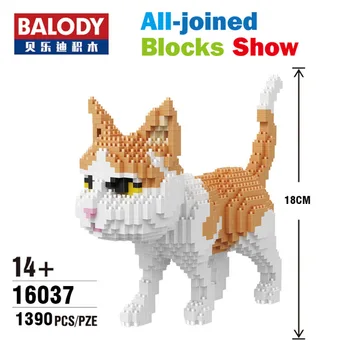 Balody 16037 gul killing / kat dyr 3D-model DIY mini diamant forsamling børn gave
