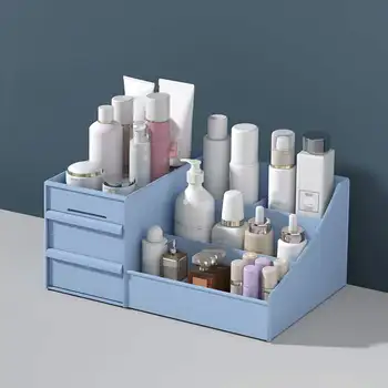 30x19x13cm Kosmetiske opbevaringsboks Makeup Skuffe Organizer Desktop Opbevaring Vise Indehaveren Stor Kapacitet Læift Makeup Container
