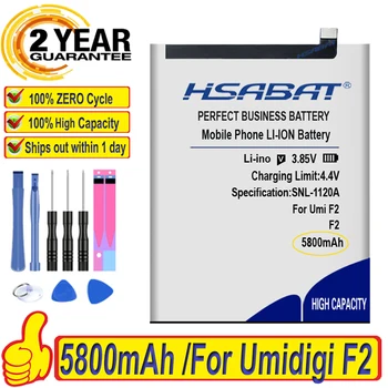 Top Mærke Nye 5800mAh F2 Batteri til UMI Umidigi F2 Batterier