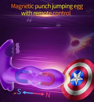 Nalone Nye Design Trådløs Magnetisk Punch Hoppe Vibrator til Kvinder G-spot Voksen Legetøj med 9-Tilstand, Vibrationer og Vandtæt