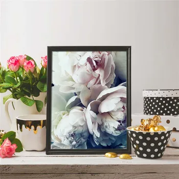 Nordisk Elegante Bloom Pæon Blomster Lærred Maleri Plakater og Prints Væg Kunst Billede til stuen, boligindretning Cuadros
