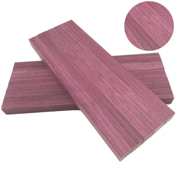 Håndlavet træ materiale Peltogyne Purpleheart træ Kniv håndtag materiale plade træ udskærings-materiale mange størrelsen -1 stykke