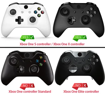 Tekstureret Hvid Ryg Paneler, Non-slip Side Skinner Reservedele til Xbox One X og One S Controller #SXOJ0117