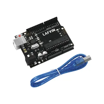 LAFVIN For UNO R3 yrelsen ATmega328P ATMEGA16U2 Development Board med et USB-Kabel til Arduino med en Retail Box