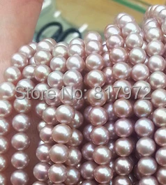 8mm Ægte, Naturlig pearl Perle fremhæve Pearl 50stk Runde løse perler DIY Smykker For Kvinden Gave
