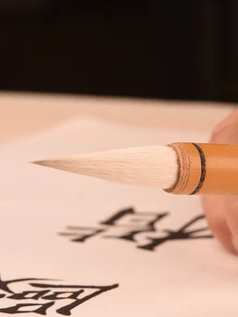 3PCS/Set, Maleri, Kalligrafi Pen Kinesiske Hvide Skyer Skrive Pensel Mediem Regelmæssig Script Praksis Flere Hår, Børster