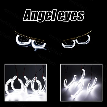 Cut Style Dagen Lys Halo-Ringen, LED Angel Eyes Kit DRL Crystal Angel Eyes til BMW E90 E91 2005-2008 Halogen Forlygte DTM Style