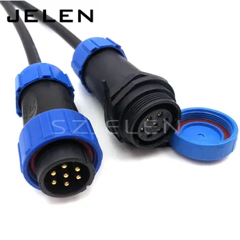 SP2110, 7pin kabel-stik,IP68, 7-pin stik, LED power wire stik, 7-pin -, Bil-Stik Mand Kvinde