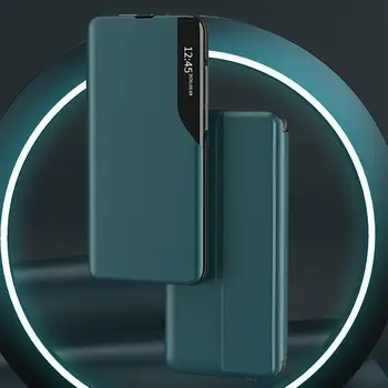Smart Flip Læder Taske Til Samsung Galaxy S7 Kant Note 8 Note 9 Note 10 Note 20 S8 S9 S10 S20 Plus Ultra Lite Magnetiske Tilfælde