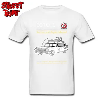 Sjove T-shirt Mænd Ghostbusters T-Shirt Film Tshirt ECTO 1 Service og Reparation af biler Print-Toppe & t-Shirts Tyvekoster Studerende Tøj