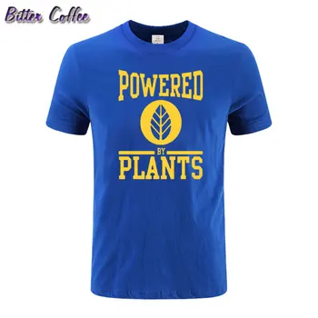 Sommer Sjov mandlige mænd Hipster Joke Tee Toppe Unisex Vegetariske Veganske T-Shirt Strøm Af Planter T-Shirts